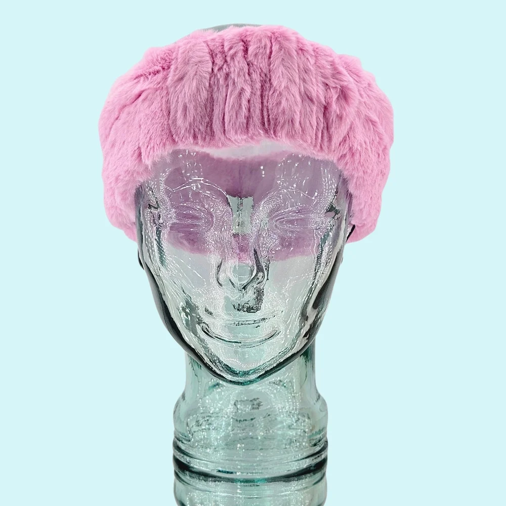 Ugg Headband Pink Mesa Rose Cottagecore Balletcore Barbiecore Outdoor Winter